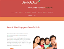 Tablet Screenshot of dentalplus.com.sg